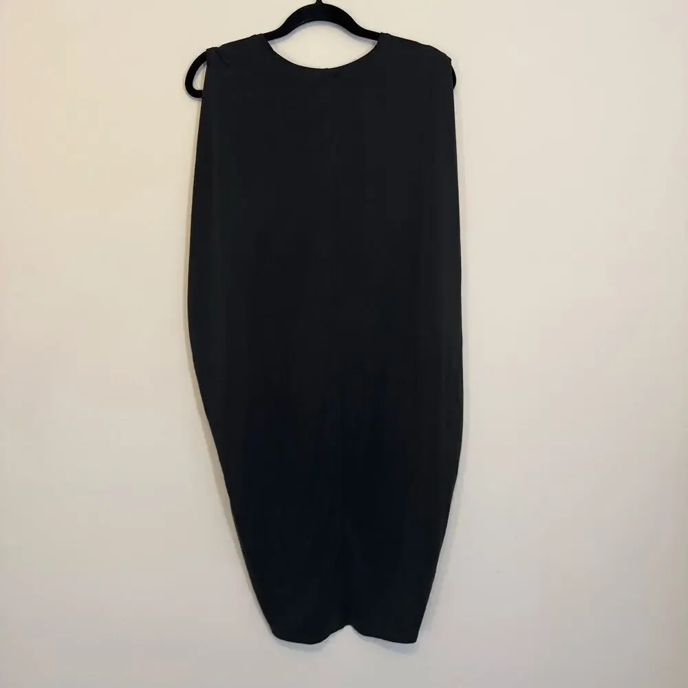 BCBG Maxazria Kerstin Tank Dress Medium Vintage Black Pullover V-Neck Sleeveless - Picture 4 of 9